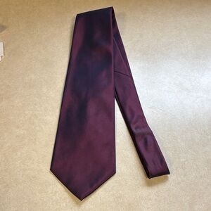 Perry Ellis Portfolio Metallic Red Necktie Red Tie 3” Wide 56” Length